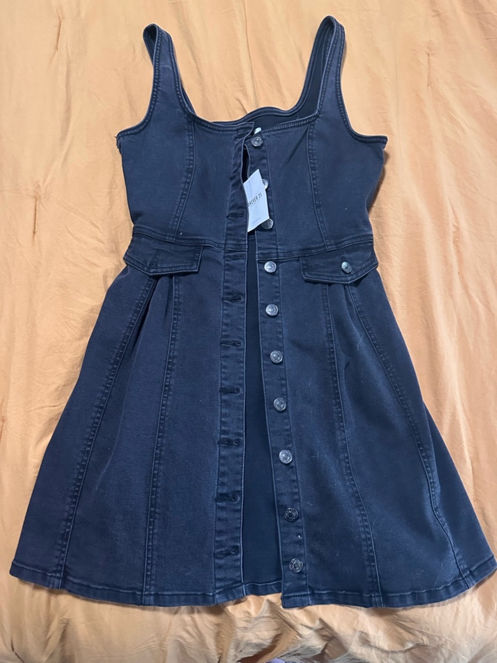 Forever 21 Button-Front Denim Dress